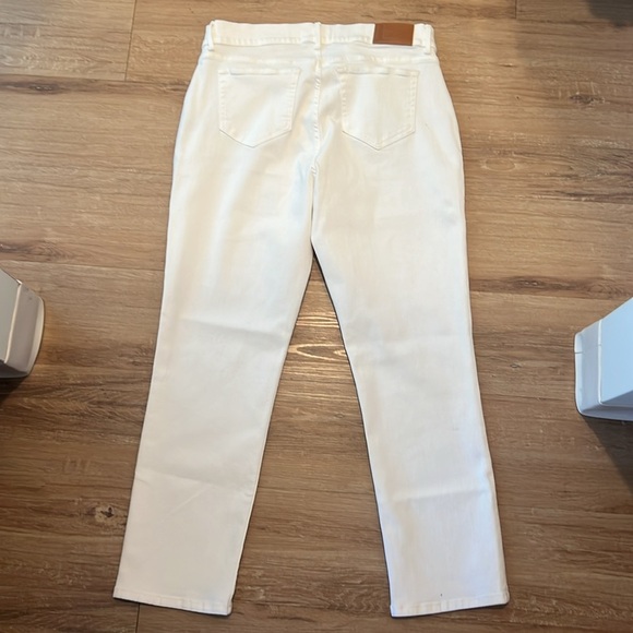 NWOT Lafayette 148 New York Reeve High Waist Ankle Jeans - Ecru Size 32 - Picture 11 of 13